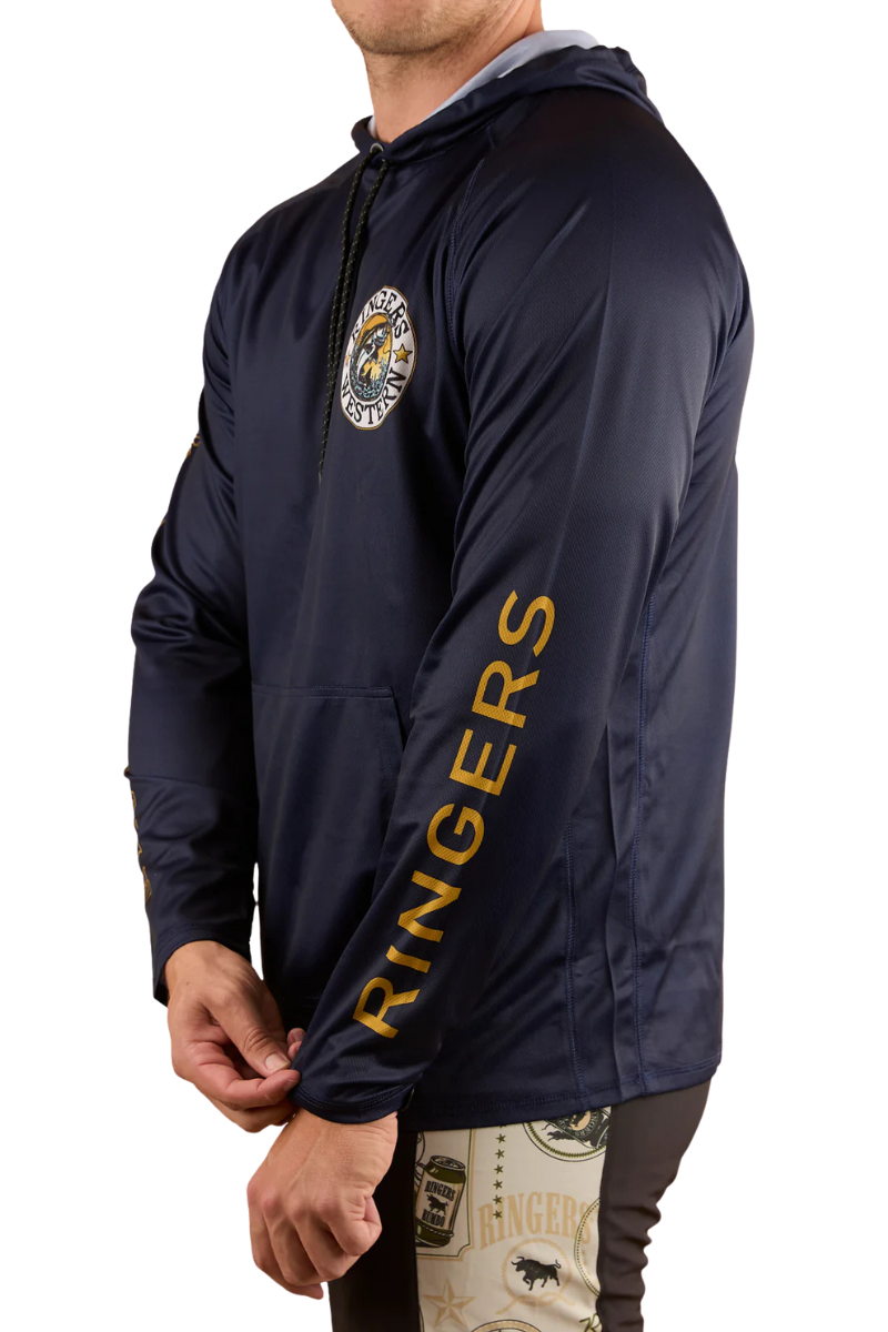 Ringers Western Unisex Big Catch Hooded L/S Fishing Jersey (424040RW) Navy