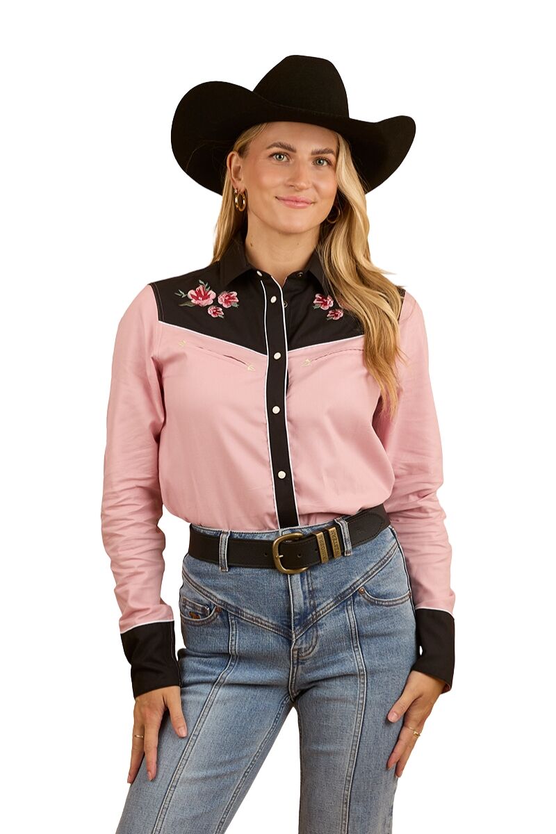 Ringers Western Womens Bellingen L/S Western Shirt (224073RW) Rosey Pink