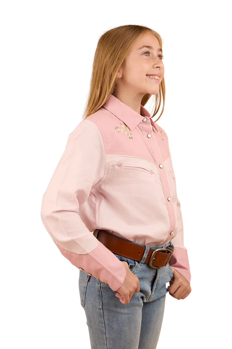 Ringers Western Childrens Annie L/S Western Shirt (324027RW) Pink