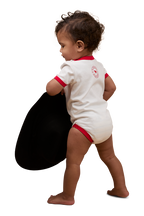 Ringers Western Infants First Rodeo S/S Romper (524004RW) Off White/Red