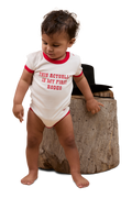 Ringers Western Infants First Rodeo S/S Romper (524004RW) Off White/Red