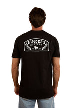 Ringers Western Mens Wheatbelt S/S Tee (124073RW) Black/White Print