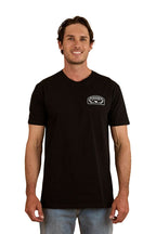 Ringers Western Mens Wheatbelt S/S Tee (124073RW) Black/White Print