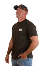 Ringers Western Mens Country Club Loose Fit S/S Tee (124077RW) Charcoal