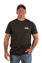 Ringers Western Mens Country Club Loose Fit S/S Tee (124077RW) Charcoal