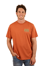 Ringers Western Mens Workhorse Loose Fit S/S Tee (124078RW) Rust