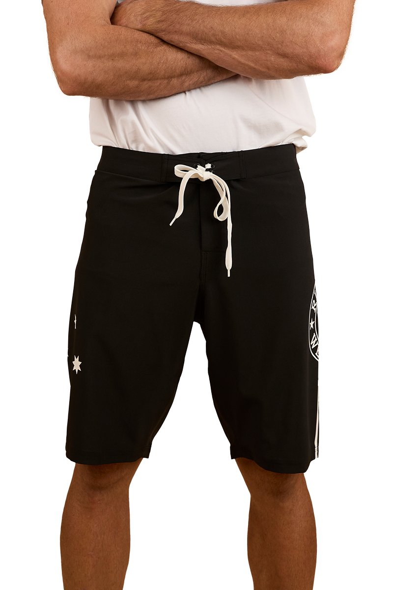 Ringers Western Mens Southern Cross Swim Shorts (124085RW) Black/White Print