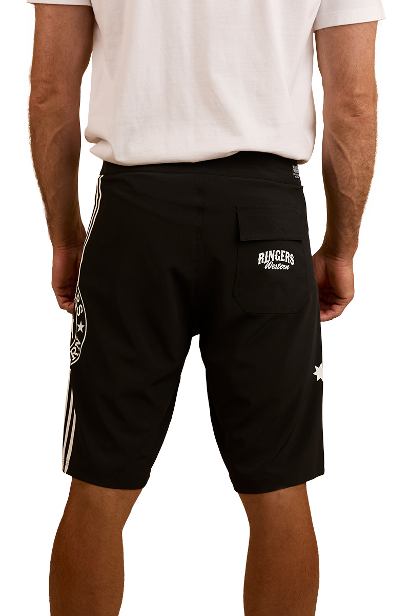 Ringers Western Mens Southern Cross Swim Shorts (124085RW) Black/White Print