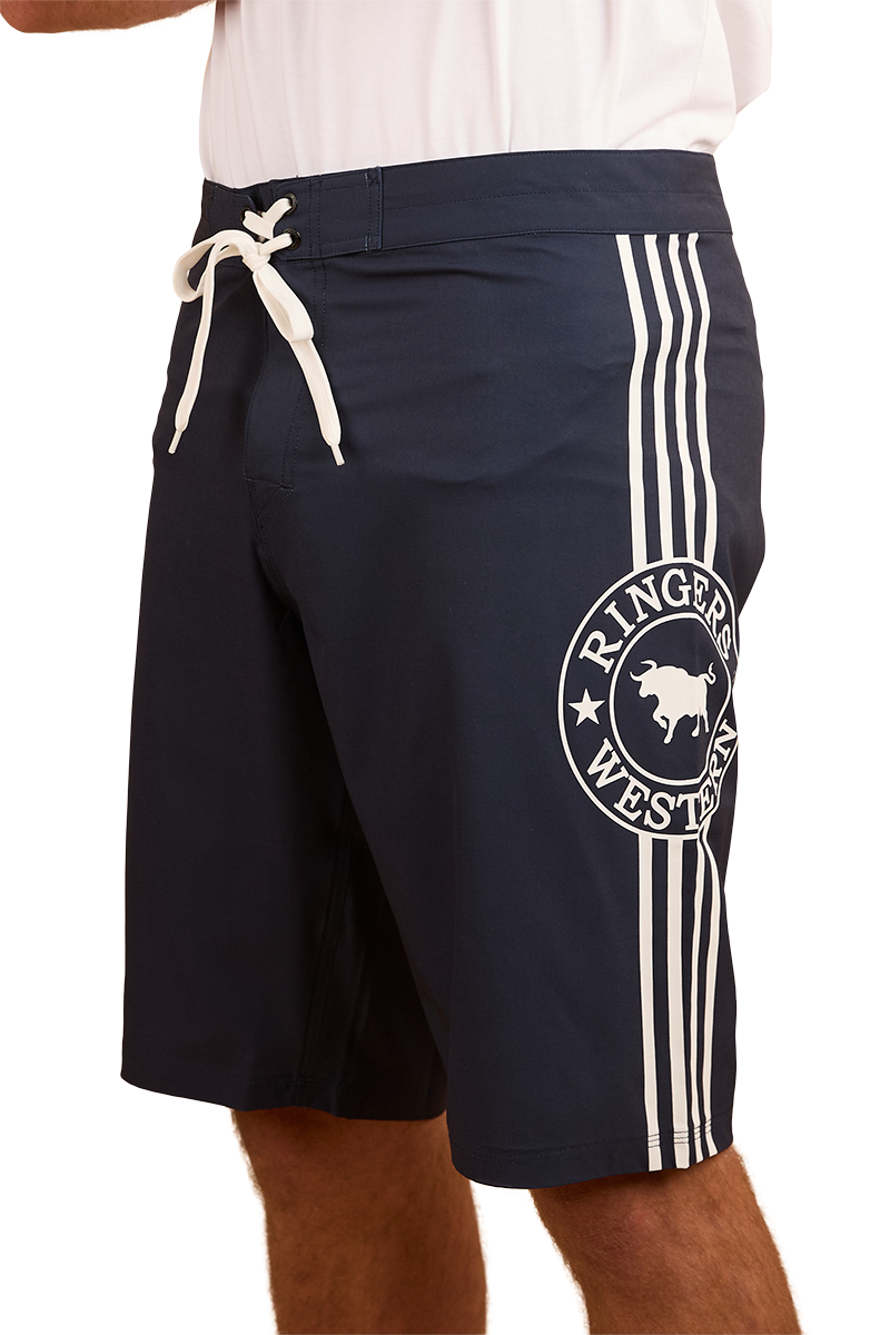 Ringers Western Mens Southern Cross Swim Shorts (124085RW) Navy/White
