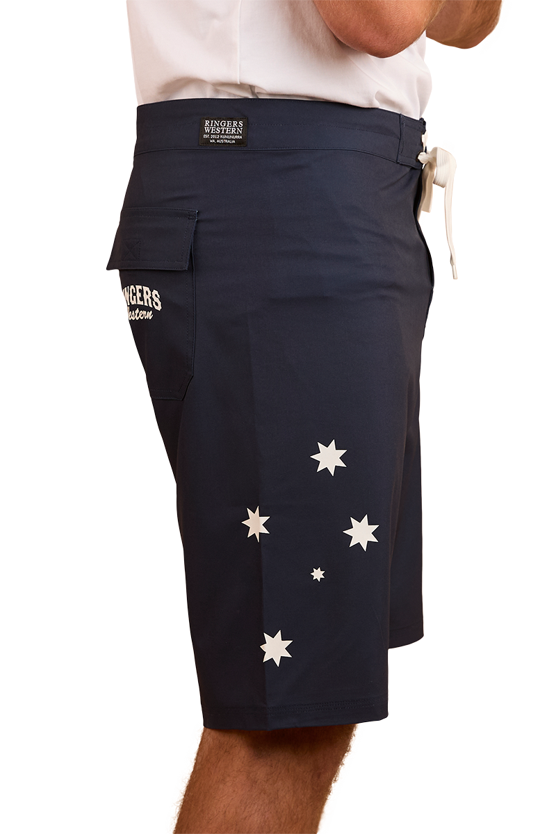 Ringers Western Mens Southern Cross Swim Shorts (124085RW) Navy/White