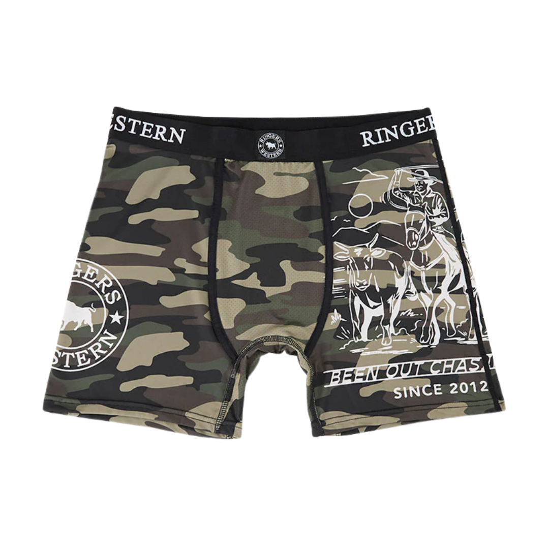 Ringers Western Mens Chasin Tail Trunks (124097RW) Camo
