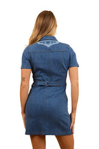 Ringers Western Womens Alinta Denim Mini Dress (224076RW) Vintage Blue Wash