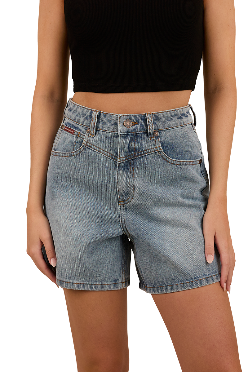 Ringers Western Womens Saige Denim Shorts (223146RW) Light Wash Blue