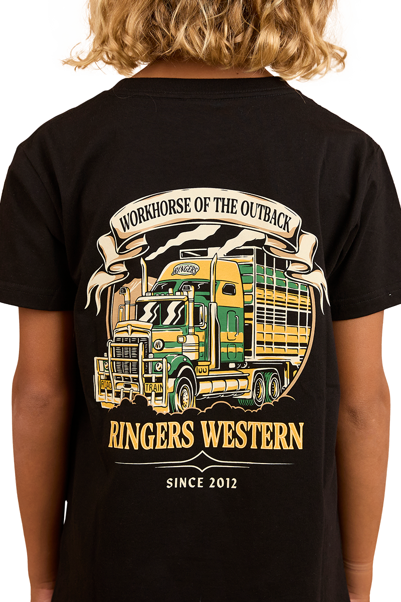 Ringers Western Childrens Workhorse Classic Fit S/S Tee (324021RW) Black