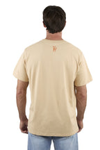 Ringers Western Mens Born In The West Loose Fit S/S Tee (125070RW) Dark Sand