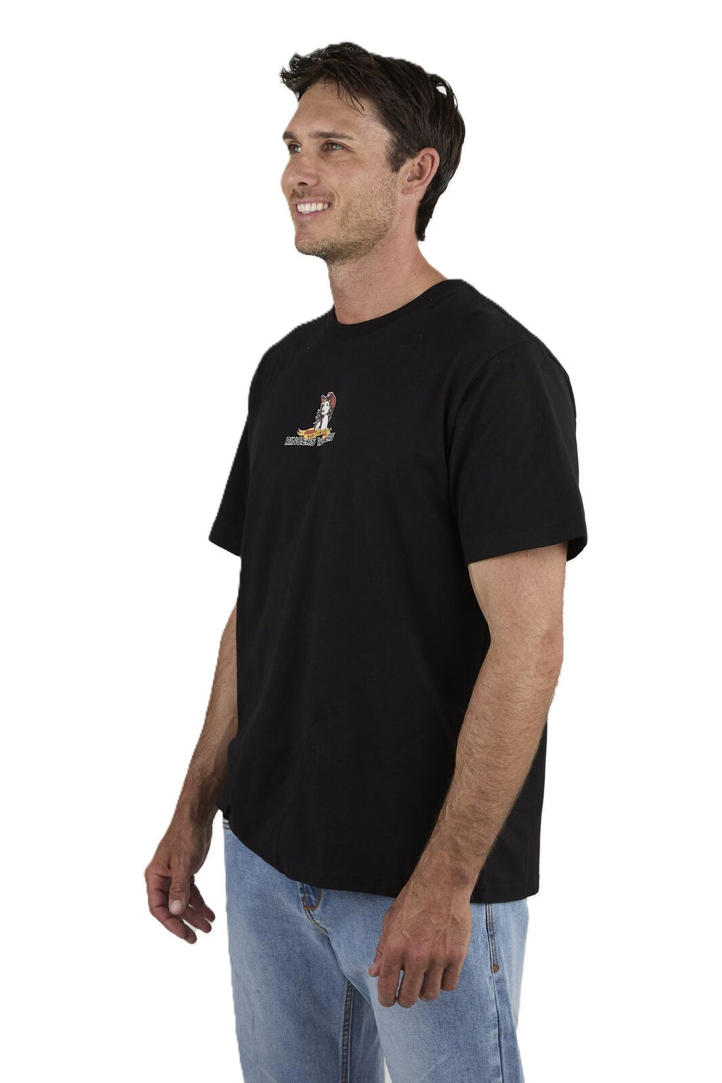 Ringers Western Mens Bad Cowgirls Loose Fit S/S Tee (125071RW) Black