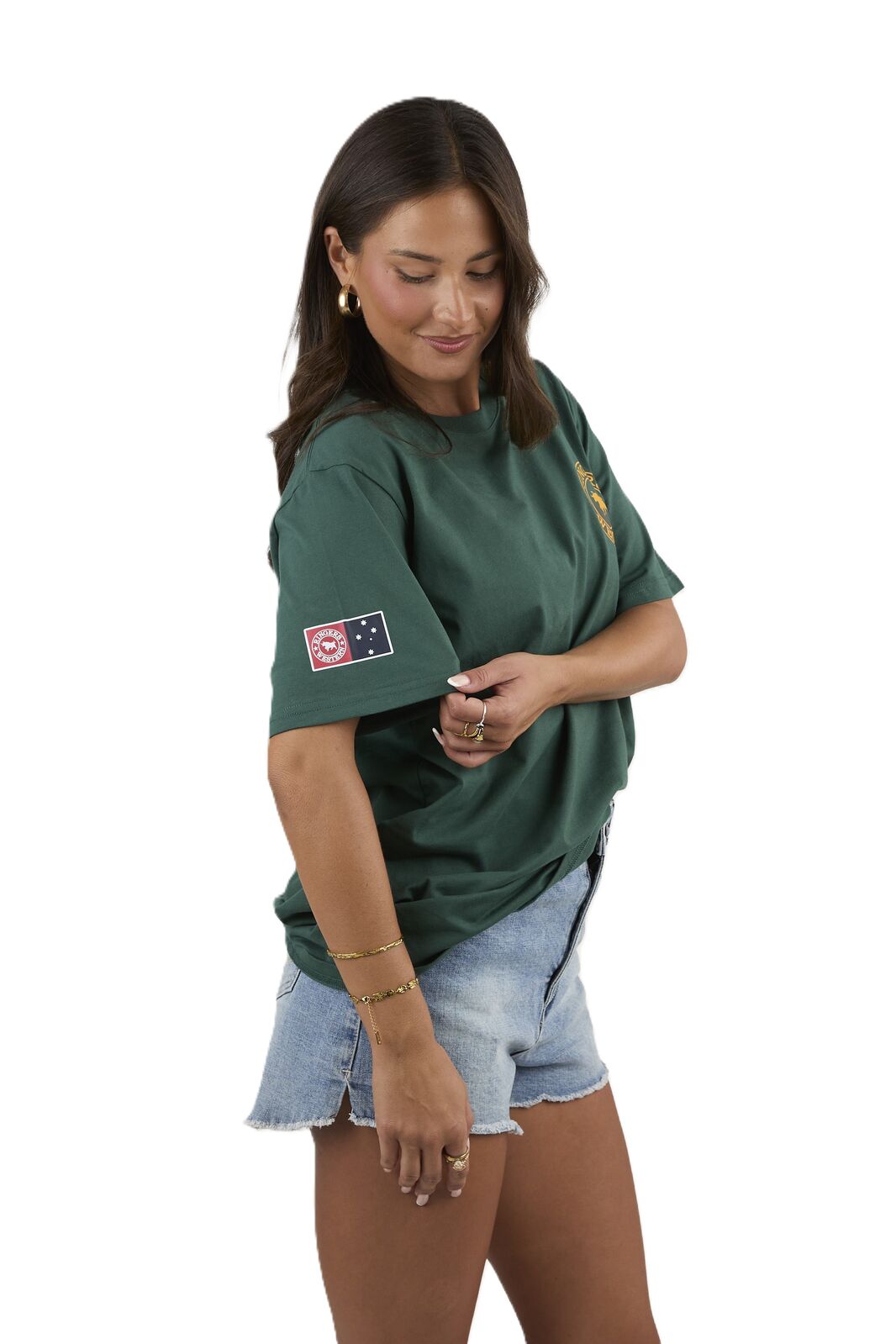 Ringers Western Mens Good Bloke Loose Fit S/S Tee (125072RW) Pine