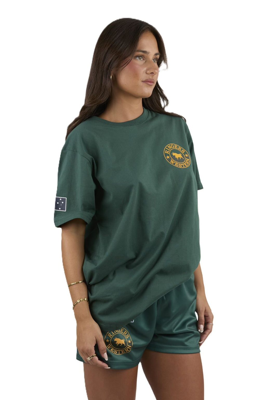 Ringers Western Mens Good Bloke Loose Fit S/S Tee (125072RW) Pine