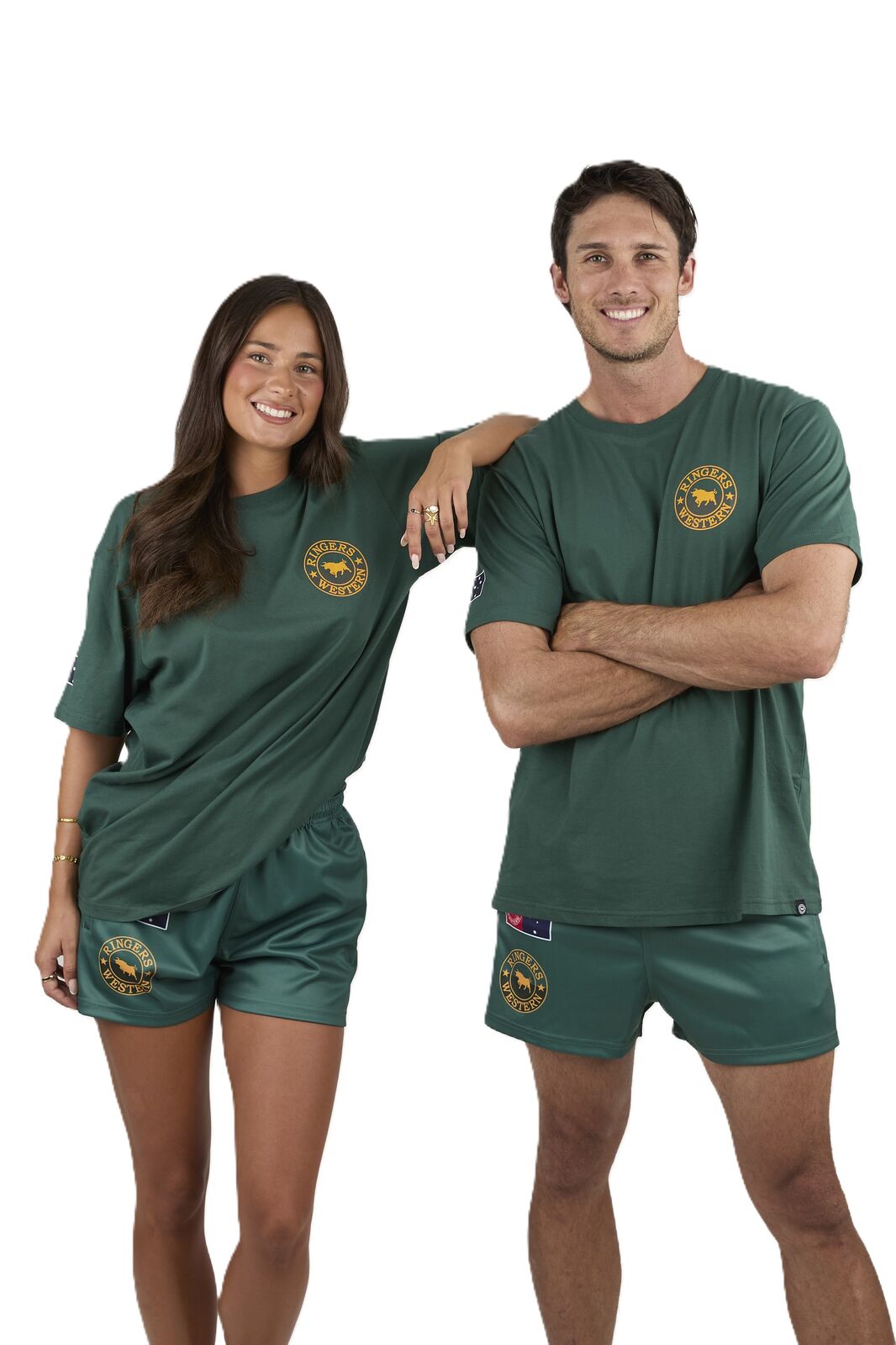 Ringers Western Mens Good Bloke Loose Fit S/S Tee (125072RW) Pine