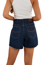 Ringers Western Womens Gracie Denim Shorts (222123RW) Dark Wash Blue