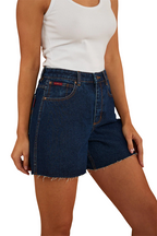 Ringers Western Womens Gracie Denim Shorts (222123RW) Dark Wash Blue
