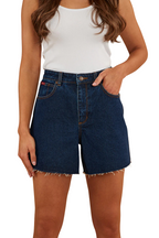 Ringers Western Womens Gracie Denim Shorts (222123RW) Dark Wash Blue