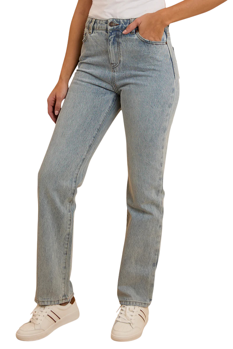 Ringers Western Womens Autumn Straight Leg Jeans (223054RW) Light Blue [SD]