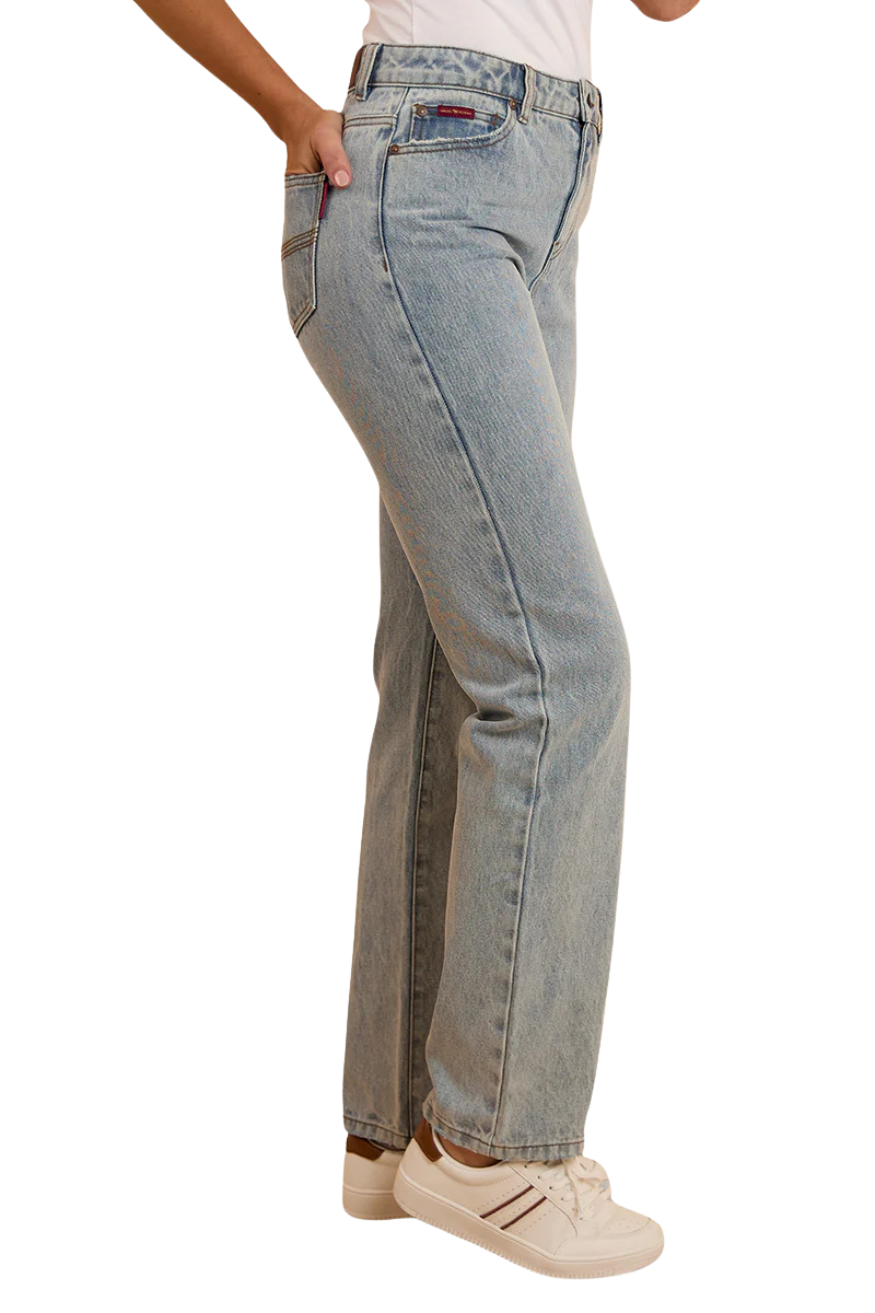 Ringers Western Womens Autumn Straight Leg Jeans (223054RW) Light Blue [SD]