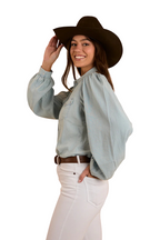 Ringers Western Womens Camila L/S Blouse (224032RW) Chambray [SD]