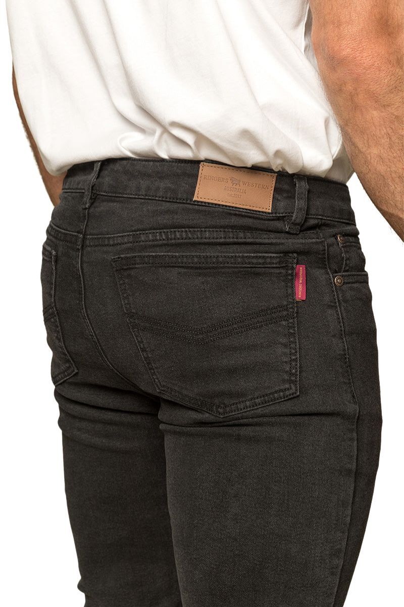 Ringers Western Mens Austin Slim Jeans (120108006) Black