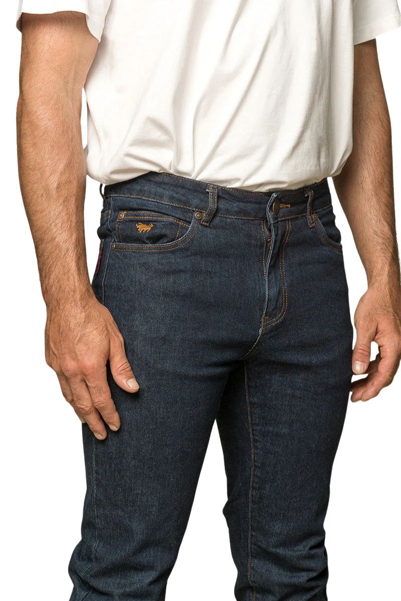 Ringers Western Mens Burke Tapered Leg Jeans (117108002) Dark Blue