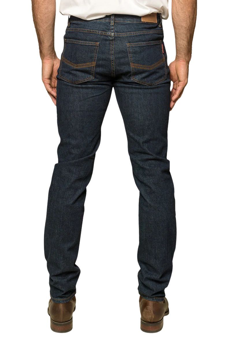 Ringers Western Mens Burke Tapered Leg Jeans (117108002) Dark Blue