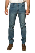 Ringers Western Mens Burke Tapered Leg Jeans (117108002) Light Blue