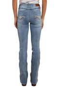 Ringers Western Womens Caroline Rodeo Mid Rise Bootleg Jeans (222101RW) Light Blue