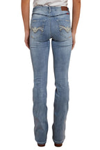 Ringers Western Womens Caroline Rodeo Mid Rise Bootleg Jeans (222101RW) Light Blue