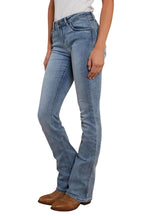Ringers Western Womens Caroline Rodeo Mid Rise Bootleg Jeans (222101RW) Light Blue