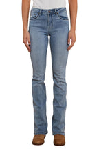 Ringers Western Womens Caroline Rodeo Mid Rise Bootleg Jeans (222101RW) Light Blue