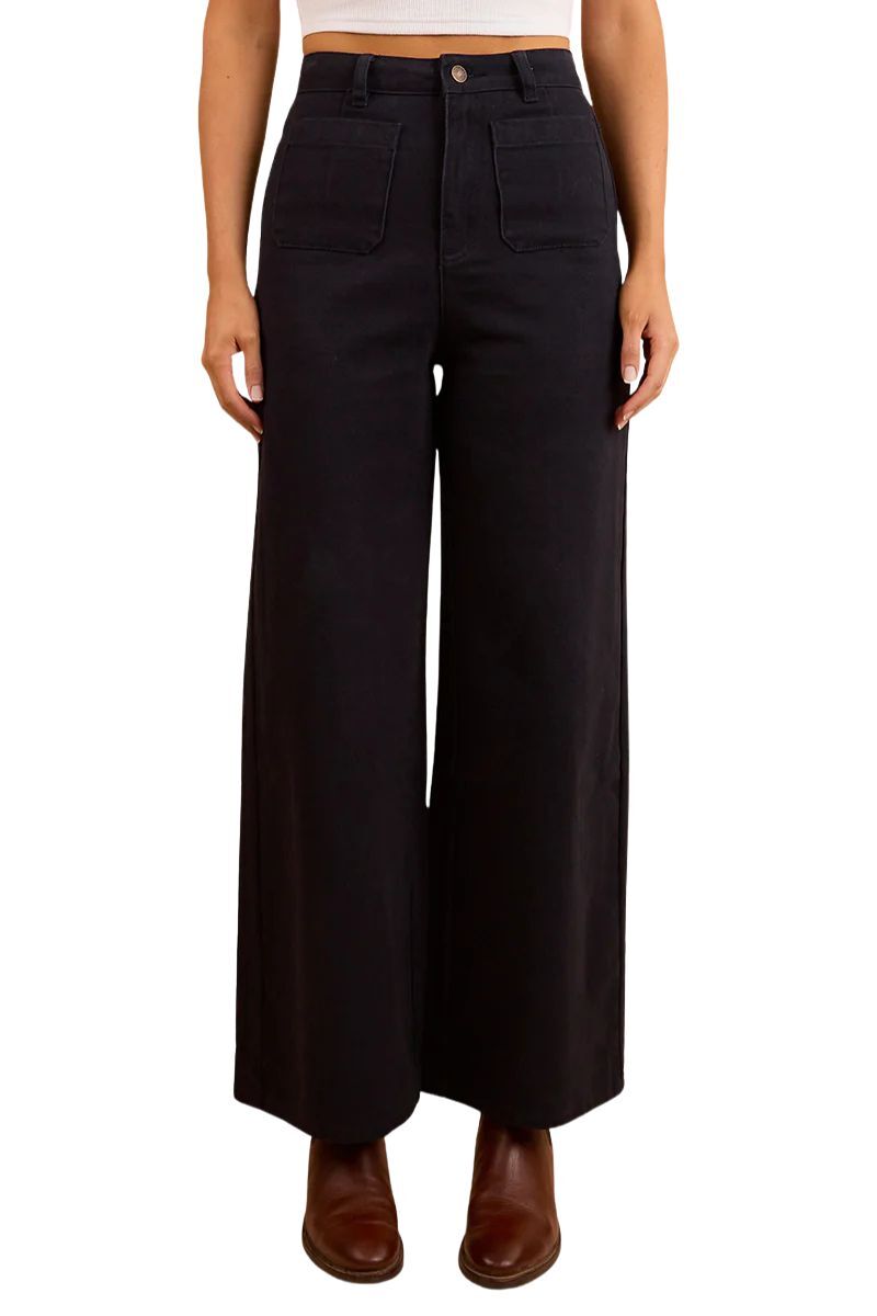 Ringers Western Womens Milani Wide Leg Pants (224029RW) Navy