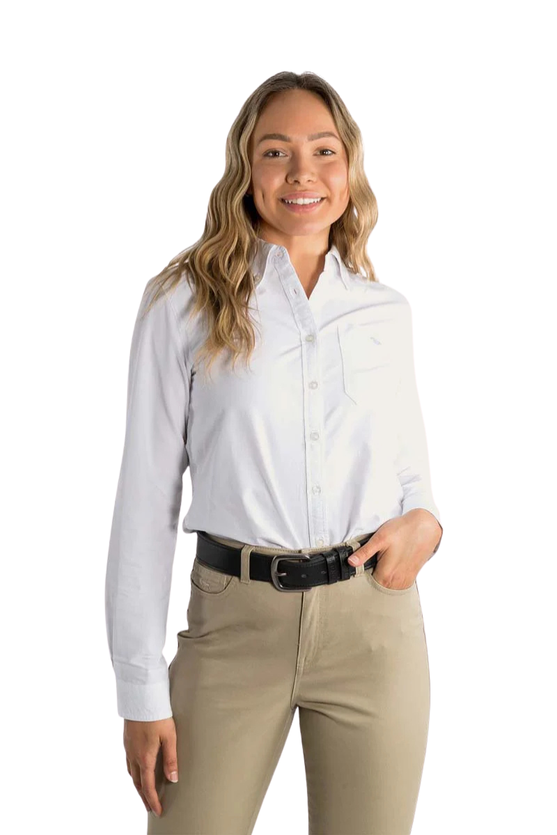 Ringers Western Womens Centenary Semi Fitted L/S Dress Shirt (219109543) White [SD]