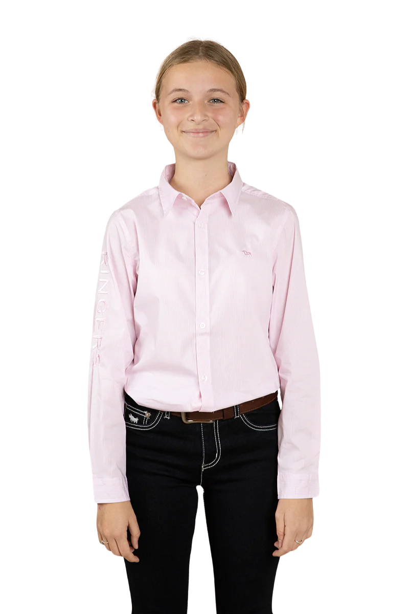Ringers Western Childrens Faith L/S Dress Shirt (321049RW) Pink [SD]