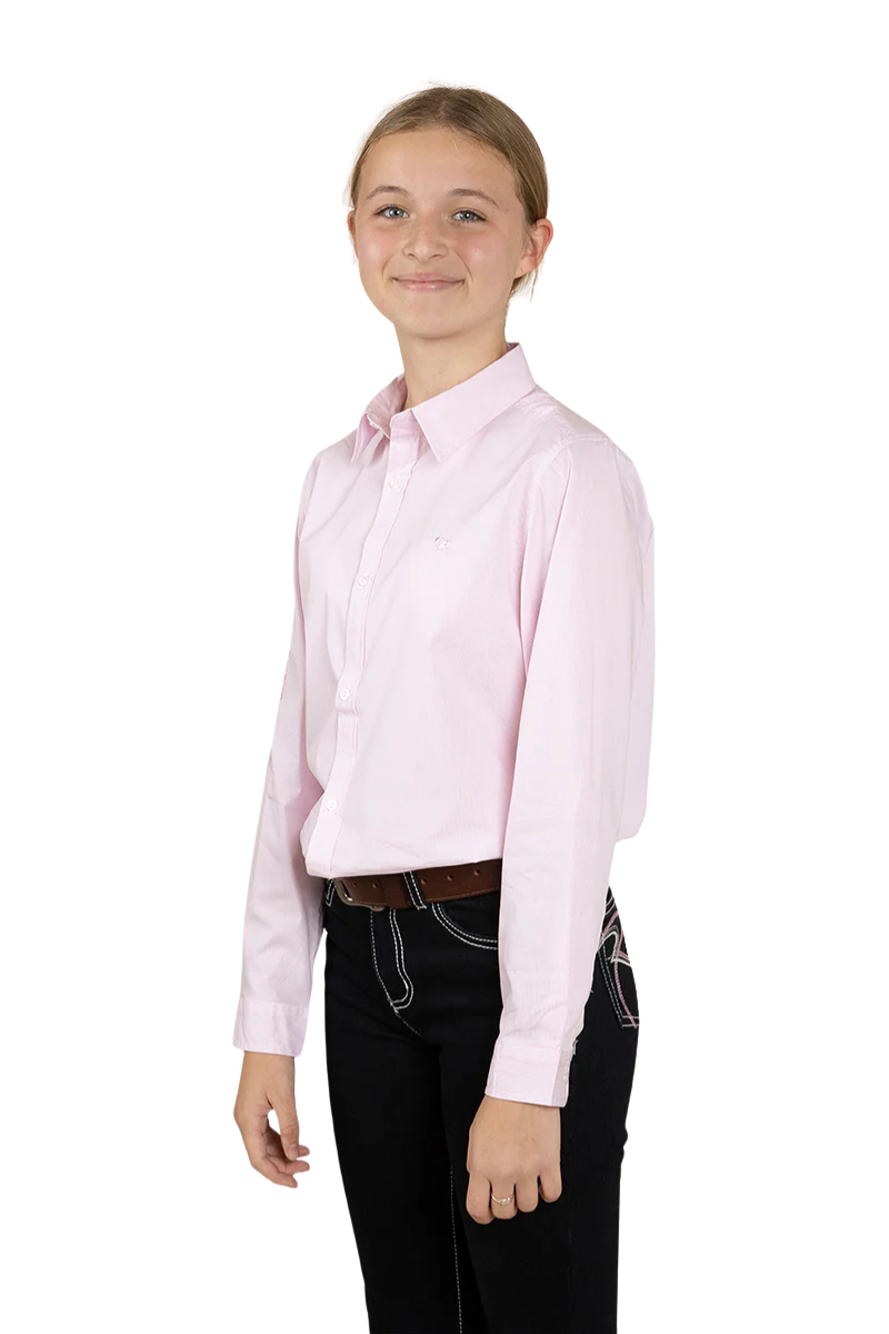 Ringers Western Childrens Faith L/S Dress Shirt (321049RW) Pink [SD]