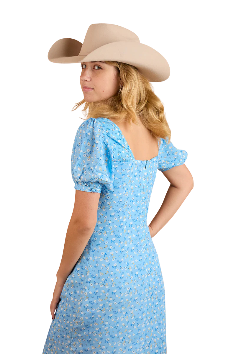 Ringers Western Womens Evelyn Midi Dress (223064RW) Blue [SD]