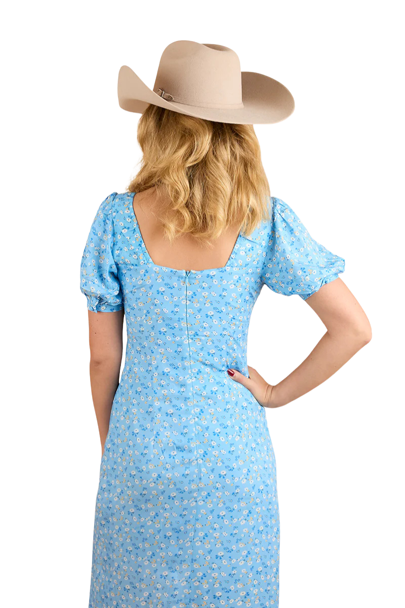 Ringers Western Womens Evelyn Midi Dress (223064RW) Blue [SD]