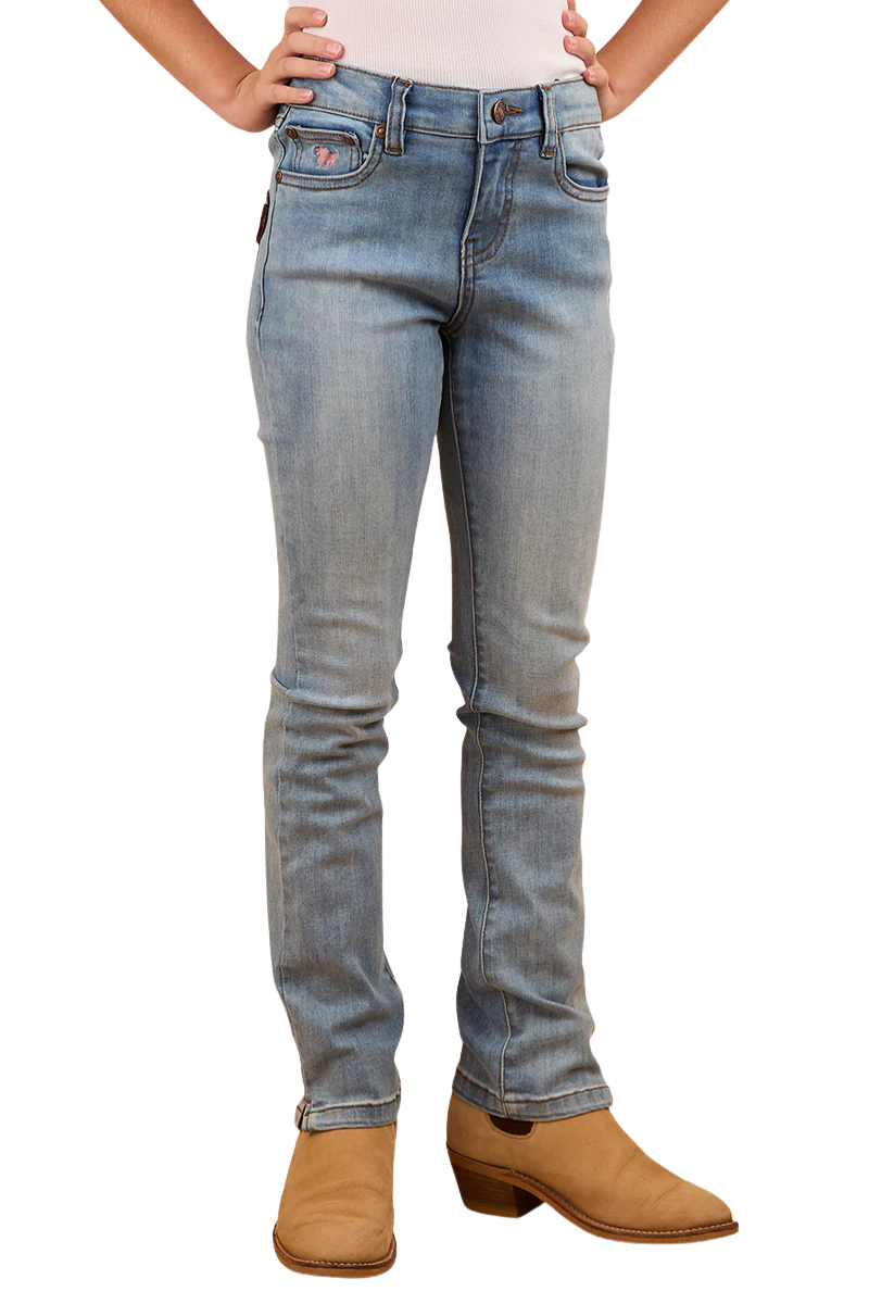 Ringers Western Childrens Daphne Bootleg Jeans (324040RW) Light Blue