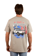 Ringers Western Mens Mud Sweat Beers Loose Fit S/S Tee (124068RW) Cement