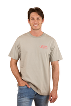Ringers Western Mens Mud Sweat Beers Loose Fit S/S Tee (124068RW) Cement