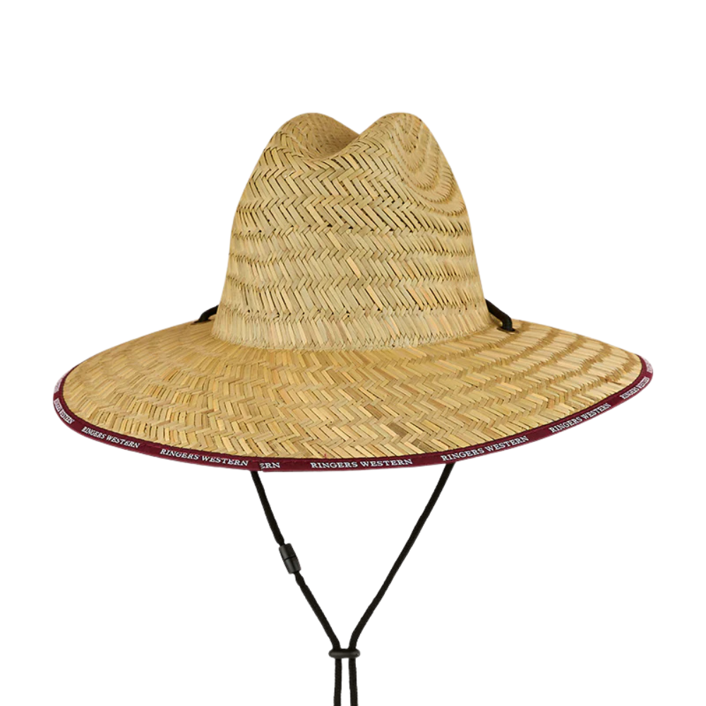 Ringers Western Unisex Paddy Straw Hat (425087RW) Burgundy