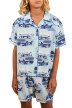Ringers Western Childrens Truck Yeah Short Pyjama Set (324044RW) Light Blue