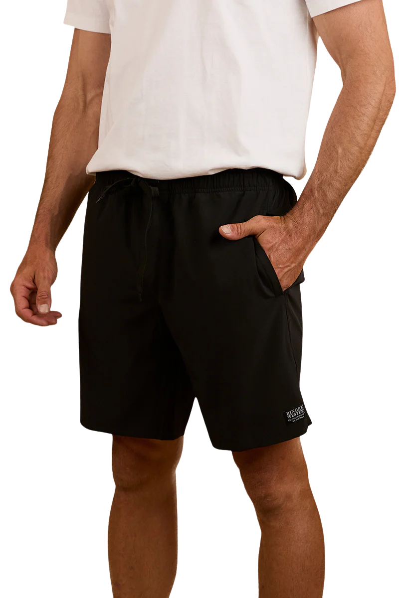 Ringers Western Mens Chaffey Dam Swim Shorts (124086RW) Black