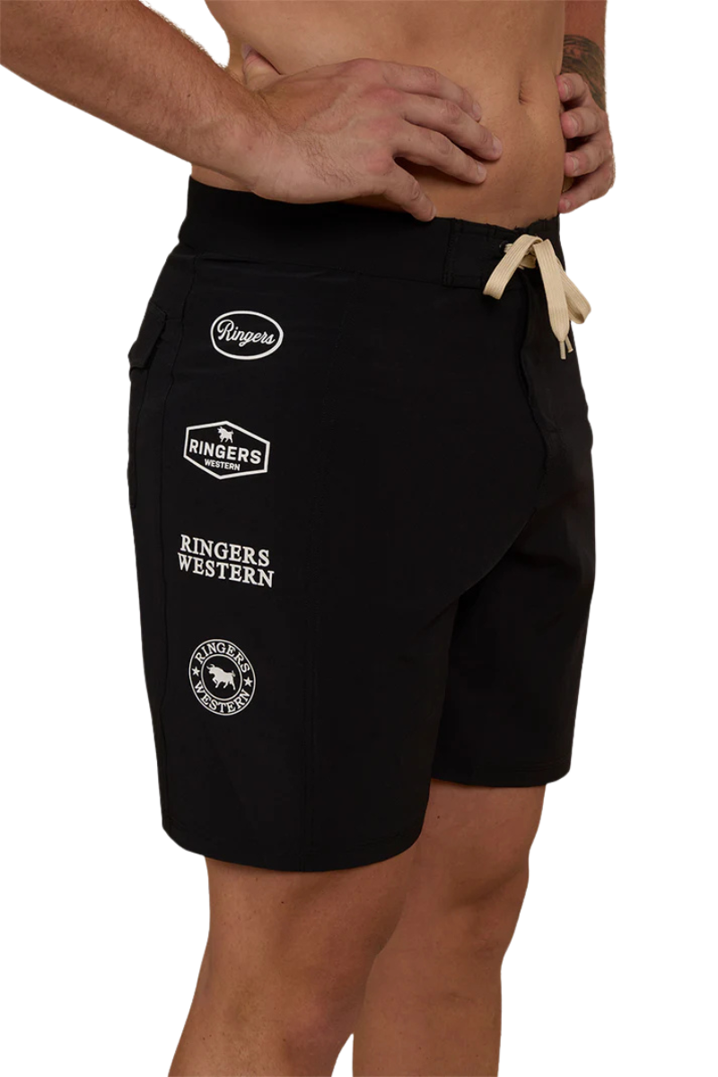 Ringers Western Mens Griffith Swim Shorts (123101RW) Black [SD]